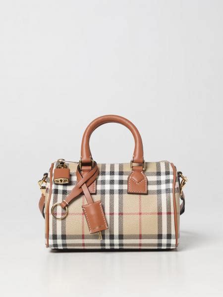 bauletto burberry colori ral|Borsa bowling mini Check (Marrone betulla scuro) .